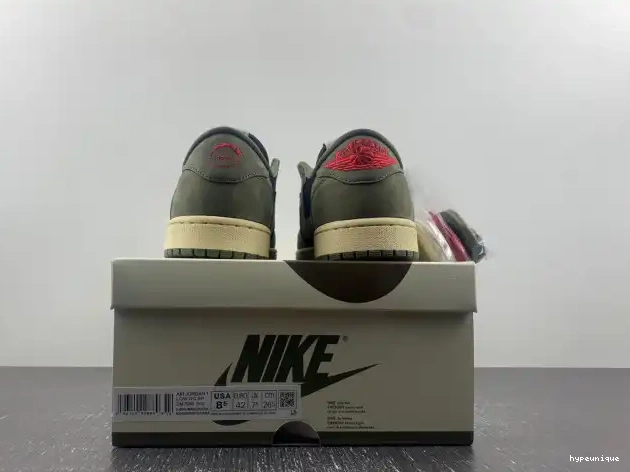 HYPE X 'BLACK SP JORDAN OLIVE' LOW TRAVIS 1 DM7866-002 SCOTT AIR OG 0527
